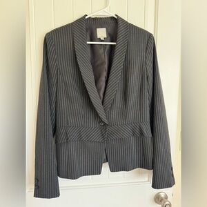 Halogen Gray Pinstripe Women's Blazer